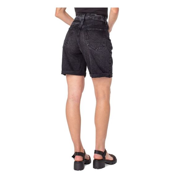 EARNEST SEWN NEW YORK Womens Black Pocketed Cuffed Hem High Waist Shorts 33 - Picture 2 of 2